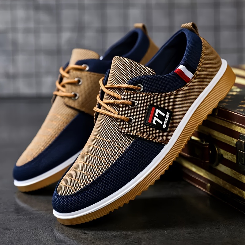 Knit Fabric Lace Up Sneakers - Nieuwe, modieuze en trendy herenschoenen: casual
