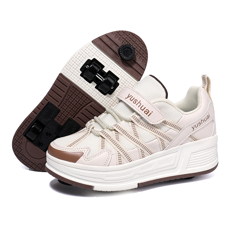 Running Shoes - Automatische, intrekbare, onzichtbare, vierwielige, loopbare skateboardschoenen
