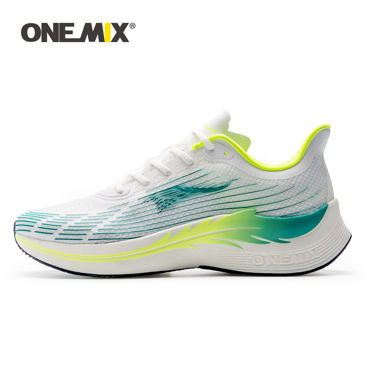 Reflective Night Running Shoes - ONEMIX hardloopschoenen voor heren Ademende racesportschoenen
