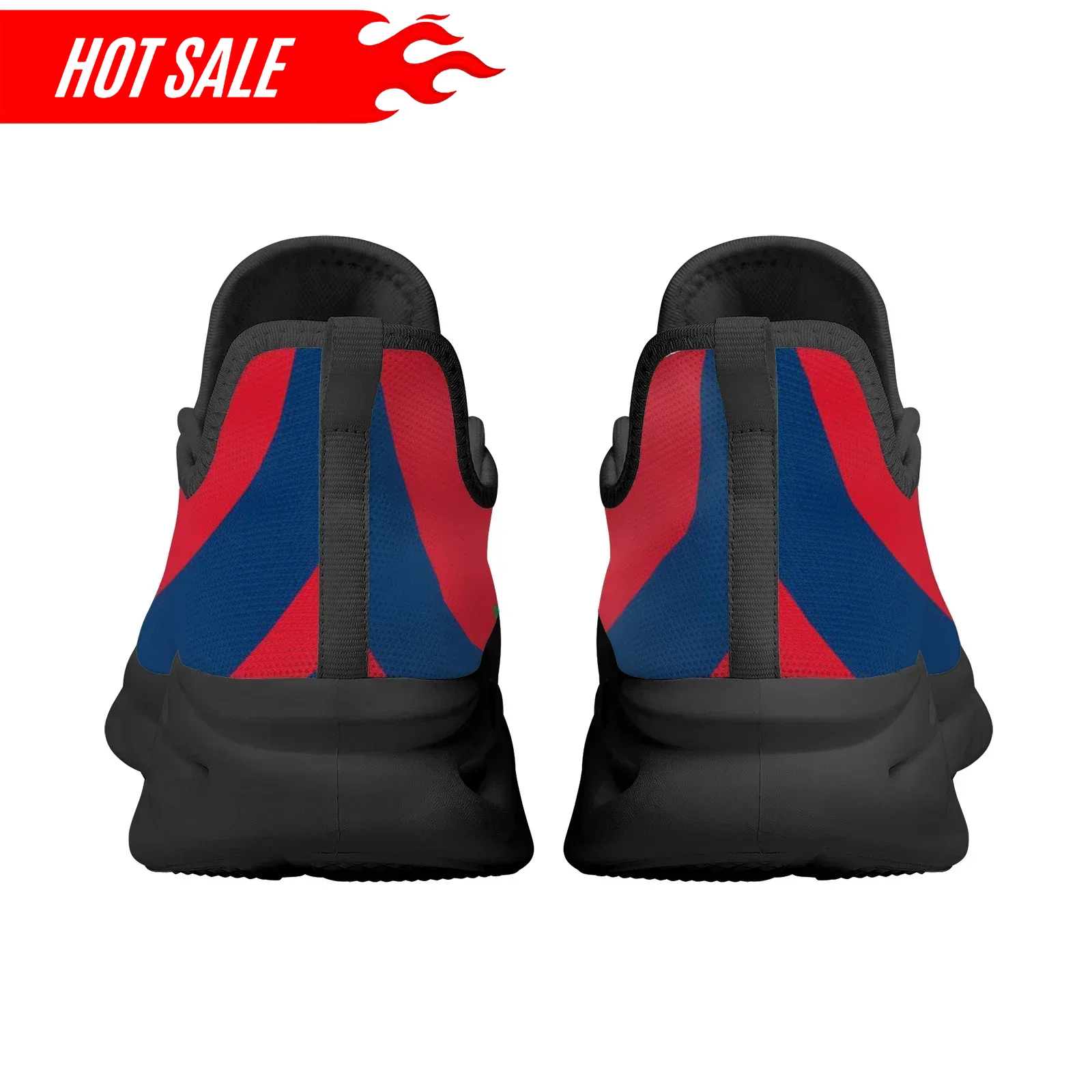 Hot Dominicaanse vlag nationaa - Knit Fabric Lace Up Sneakers recensie en prijs