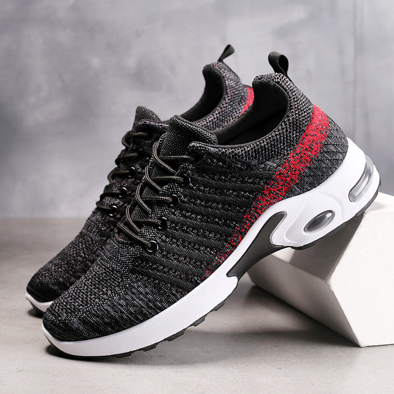 Herensneakers Gebreide schoene - Knit Fabric Lace Up Sneakers recensie en prijs